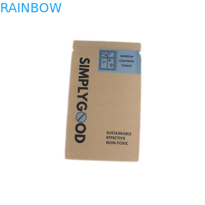 Ανακυκλώσιμες υλικές καφετιές προσαρμοσμένες η Kraft τσάντες εγγράφου για την καλλυντική συσκευασία