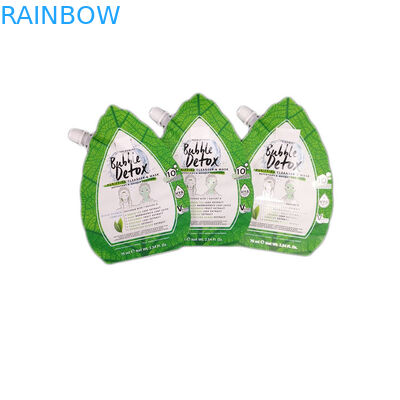 Τυπωμένη συνήθεια συσκευασία σακουλών σωλήνων σχεδίου πράσινη ανώμαλη με το φύλλο αλουμινίου