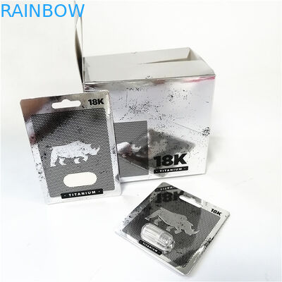 UV κάρτες εγγράφου επίδρασης επίδειξης με τη φουσκάλα που συσκευάζει τα ρόδινα κιβώτια συσκευασίας καρτών Pussycat