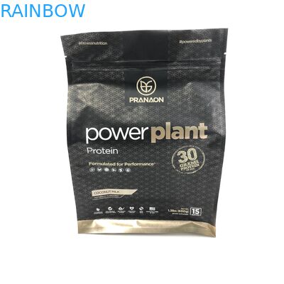 Συσκευάζοντας τσάντες σκονών επίπεδων κατώτατων σημείων 500g 1kg VMPET CMYK πρωτεϊνικές