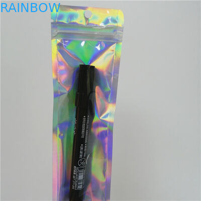 Η συνήθεια τύπωσε το πλαστικό ολόγραμμα που οι επίπεδες τσάντες με το φερμουάρ για αποτελούν τη συσκευασία μανδρών εργαλείων