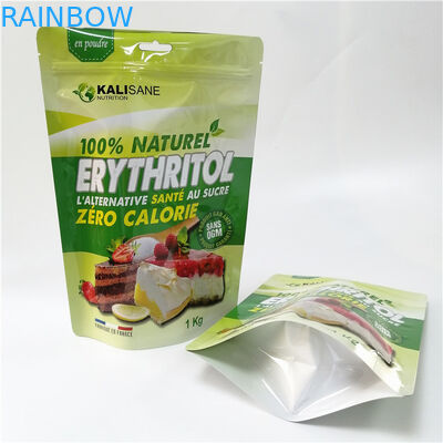 Προσαρμοσμένη στάση επάνω στη σκόνη σακουλών που συσκευάζει moringa τις τσάντες τσαγιού