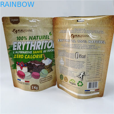 Προσαρμοσμένη στάση επάνω στη σκόνη σακουλών που συσκευάζει moringa τις τσάντες τσαγιού