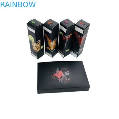 Μαύρο κιβώτιο εγγράφου συνήθειας εκτύπωσης μεταλλινών UV για τη συσκευασία πετρελαίου αρώματος/CBD