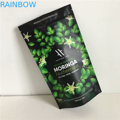 Σχέδιο συνήθειας προμηθευτών της Κίνας που τυπώνει τη Resealable στάση φύλλων αλουμινίου αργιλίου επάνω στις σακούλες με το φερμουάρ για τη συσκευασία τροφίμων