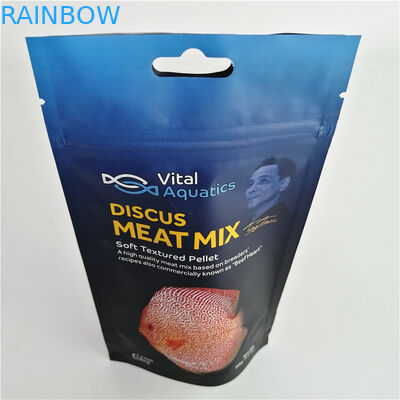 Η στάση προσάρμοσε επάνω την πλαστική συσκευασία κρέατος σακουλών συσκευασίας τροφίμων ΛΟΓΟΤΥΠΩΝ