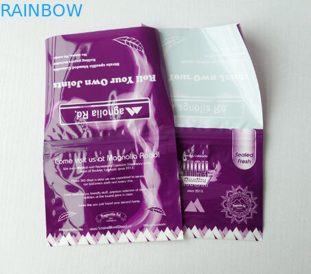 Δειγμάτων ελεύθερη σακούλα καπνών Preroll κυλώντας με τη συγκολλητική σακούλα καπνών 50g με το φερμουάρ