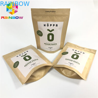 Καφετιά Ziplock εγγράφου CMYK VMPET της Kraft στάση επάνω στη σακούλα