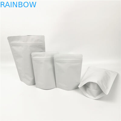 τσάντα κλειδαριών φερμουάρ γαλάτων σε σκόνη καφέ 6oz 8oz CYMK Mylar