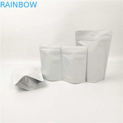 τσάντα κλειδαριών φερμουάρ γαλάτων σε σκόνη καφέ 6oz 8oz CYMK Mylar