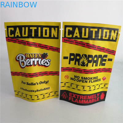 Προσαρμοσμένη στάση ζιζανίων καρυδιών μπισκότων 3.5g επάνω στην πλαστική τσάντα 7g 18g 24g καραμελών σακουλών φερμουάρ