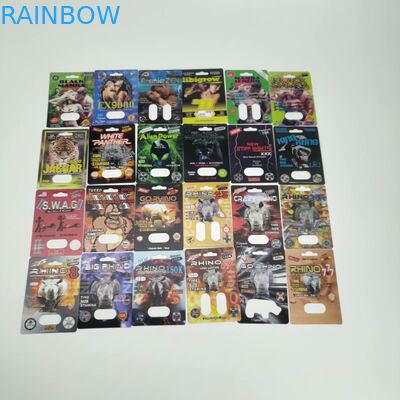 Τρισδιάστατη πλαστική κάρτα χαπιών φουσκαλών ΡΙΝΟΚΕΡΩΝ εκτύπωσης Gravnre με τις σφαίρες