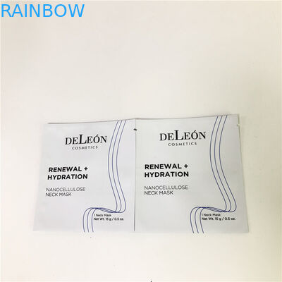 Επίπεδη άσπρη μασκών τσαντών Customzed καλλυντική συσκευάζοντας τσάντα κρέμας δειγμάτων σακουλιών δειγμάτων μικρή