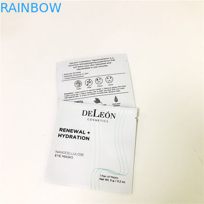 Επίπεδη άσπρη μασκών τσαντών Customzed καλλυντική συσκευάζοντας τσάντα κρέμας δειγμάτων σακουλιών δειγμάτων μικρή