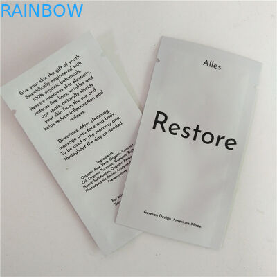 Τρία δευτερεύουσα καλλυντική συσκευάζοντας τσάντα φύλλων αλουμινίου σφραγίδων MOPP Mylar