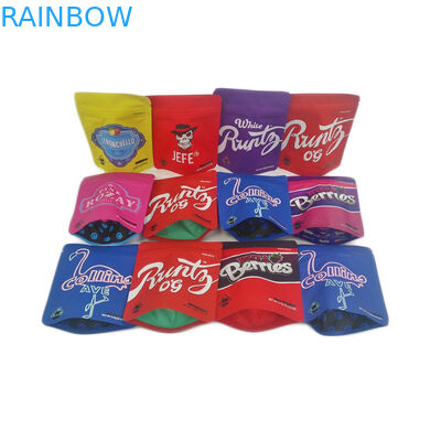 Έτοιμες να στείλουν τη μαλακή αφή φερμουάρ φύλλων αλουμινίου σακουλών απόδειξης 3.5g μυρωδιάς οι εδώδιμες Resealable καννάβεις ανθίζουν τη συσκευάζοντας τσάντα Mylar