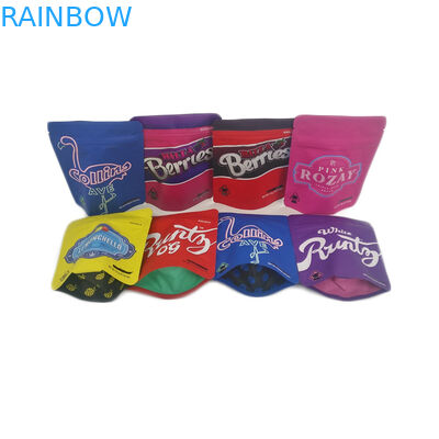 Έτοιμες να στείλουν τη μαλακή αφή φερμουάρ φύλλων αλουμινίου σακουλών απόδειξης 3.5g μυρωδιάς οι εδώδιμες Resealable καννάβεις ανθίζουν τη συσκευάζοντας τσάντα Mylar