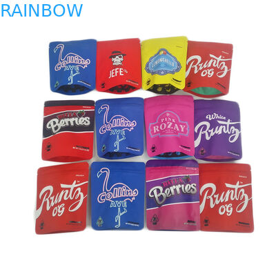 Οι μαλακές Ziplock φύλλων αλουμινίου αφής 3.5g πλαστικές τσάντες μυρίζουν τα μπισκότα Jefe μεταλλινών 3.5g 7g Cannabies απόδειξης που συσκευάζουν τη συνήθεια τσαντών Mylar