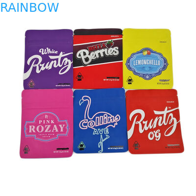 Οι μαλακές Ziplock φύλλων αλουμινίου αφής 3.5g πλαστικές τσάντες μυρίζουν τα μπισκότα Jefe μεταλλινών 3.5g 7g Cannabies απόδειξης που συσκευάζουν τη συνήθεια τσαντών Mylar