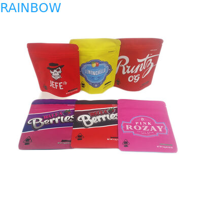 Χαμηλή MOQ 500pcs μαλακή αφής μυρωδιάς απόδειξης εδώδιμη ασφαλής για τα παιδιά 3.5g Cannabies συσκευάζοντας τσάντα Mylar μπισκότων σακουλών που προσαρμόζεται