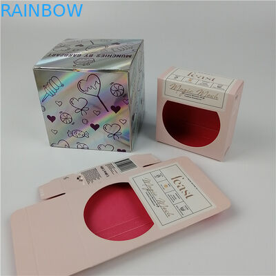 Σαφής παραθύρων Pantone ματ ελασματοποίηση κιβωτίων εγγράφου χρώματος ολογραφική