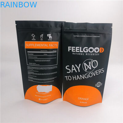 Μόνιμες σακούλες 20*15*8cm φερμουάρ Mylar 120mic πρόχειρων φαγητών για τα τρόφιμα