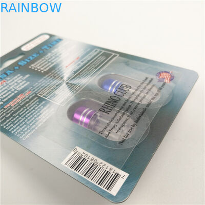 Στιλπνός ρινόκερος 7 αυξήσεων λήξης 9x12cm τρισδιάστατη κάρτα συσκευασίας