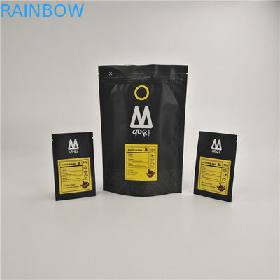 στάση φασολιών καφέ 250g 500g MOPP VMPET επάνω στη σακούλα με τη βαλβίδα