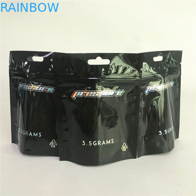 Τσάντες Mylar φύλλων αλουμινίου αργιλίου μεταλλινών Cannabiss απόδειξης παιδιών