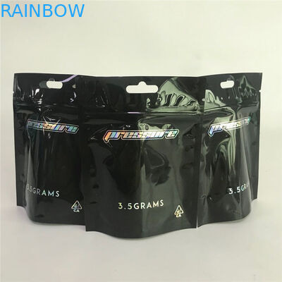 Τσάντες Mylar φύλλων αλουμινίου αργιλίου μεταλλινών Cannabiss απόδειξης παιδιών