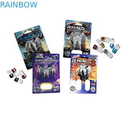 Τα ζωηρόχρωμα πλαστικά μπουκάλια χαπιών μετάλλων ΚΑΠ για FX 9000 ρινόκερος 7 σφαίρα καψών SWAG καθαρίζουν τα πλαστικά μπουκάλια χαπιών