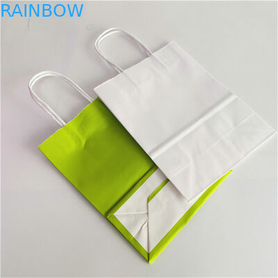 Τσάντες αγορών παντοπωλείων χαρτονιού εγγράφου CMYK 350gsm της Kraft με τη λαβή