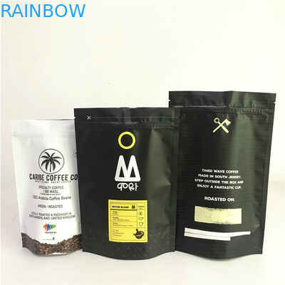 Τυπωμένη συνήθεια στάση φύλλων αλουμινίου αργιλίου μεταλλινών επάνω στις τσάντες με τις τσάντες Mylar φερμουάρ