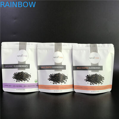 Προσαρμοσμένες σακούλα τσάντες φύλλων αλουμινίου αργιλίου με τις τυπωμένες τσάντες Mylar λογότυπων με το φερμουάρ