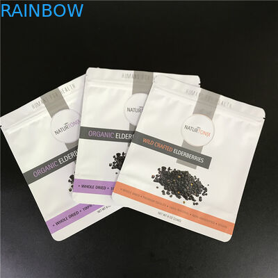 Προσαρμοσμένες σακούλα τσάντες φύλλων αλουμινίου αργιλίου με τις τυπωμένες τσάντες Mylar λογότυπων με το φερμουάρ