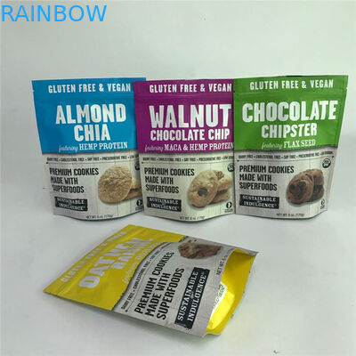 Ψηφιακή στάση φύλλων αλουμινίου αργιλίου μεταλλινών εκτύπωσης Resealable επάνω στις τσάντες συσκευασίας τροφίμων τσαντών