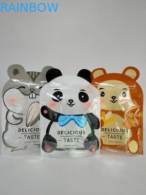 Στιλπνή στάση που συσκευάζει επάνω προσαρμοσμένες τις τσάντες τσάντες με την ειδική μορφή