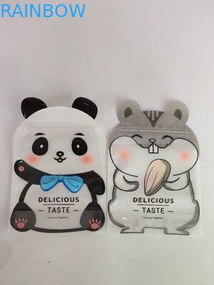 Στιλπνή στάση που συσκευάζει επάνω προσαρμοσμένες τις τσάντες τσάντες με την ειδική μορφή