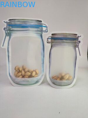 Η ειδική μορφή τοποθετεί τη στιλπνή στάση επάνω στις τσάντες με τις πλαστικές τσάντες φερμουάρ για τη συσκευασία καρυδιών σε σάκκο