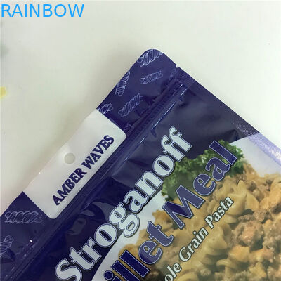 Καυτή στιλπνή στάση πώλησης που συσκευάζει επάνω τις τσάντες με τις τσάντες MylarPlastic παραθύρων για τη συσκευασία πρόχειρων φαγητών