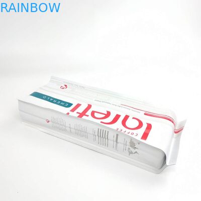 Gusset ταινιών συνήθειας Resealable ματ δευτερεύουσα τσάντα με τη βαλβίδα φύλλων αλουμινίου αργιλίου για τη συσκευάζοντας σακούλα φασολιών καφέ