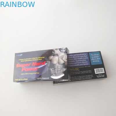 Η συνήθεια τύπωσε το άσπρο συσκευάζοντας κιβώτιο χαπιών υγειονομικής περίθαλψης εγγράφου καρτών