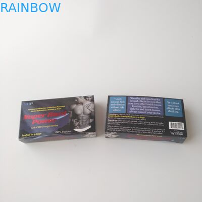 Η συνήθεια τύπωσε το άσπρο συσκευάζοντας κιβώτιο χαπιών υγειονομικής περίθαλψης εγγράφου καρτών