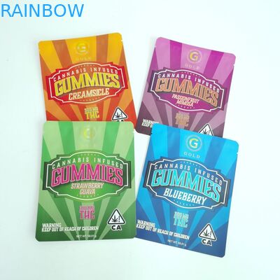 Η ψηφιακή εκτύπωση τρεις σφραγισμένες πλευρά σακούλες προσάρμοσε τις επίπεδες τσάντες με το φερμουάρ