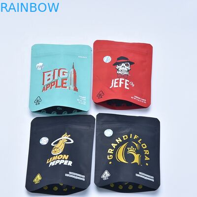 Ziplock ζιζανίων εκτύπωσης συνήθειας 3,5 γραμμαρίων που συσκευάζουν η απόδειξη μυρωδιάς τα μπισκότα Mylar τοποθετεί την ακίνδυνη για τα παιδιά Ziplock τσάντα σε σάκκο