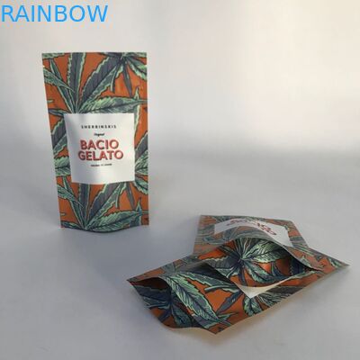 Αποδεκτή συνήθεια στάση φύλλων αλουμινίου αργιλίου μεταλλινών επάνω στις συσκευάζοντας τσάντες Cannabsis