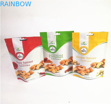 Η συνήθεια φύλλων αλουμινίου αργιλίου μεταλλινών δέχτηκε τις σακούλες στάσεων επάνω με το φερμουάρ