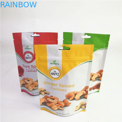 Η συνήθεια φύλλων αλουμινίου αργιλίου μεταλλινών δέχτηκε τις σακούλες στάσεων επάνω με το φερμουάρ