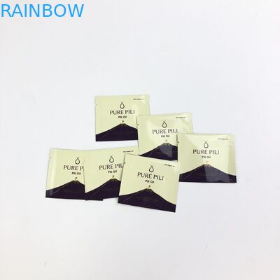 Τυπωμένο συνήθεια φύλλο αλουμινίου αργιλίου τρία σφραγισμένο πλευρά καλλυντικό σακούλι για τη συσκευασία δειγμάτων