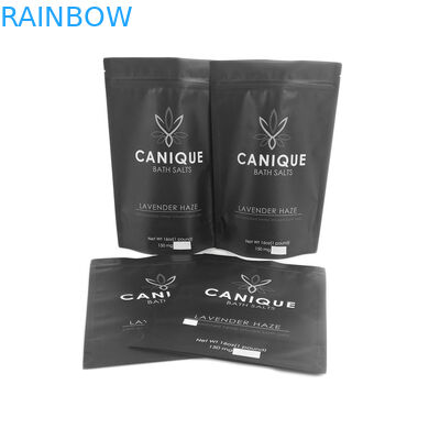 Η απόδειξη μυρωδιάς τοποθετεί τροφίμων σε σάκκο βαθμού φερμουάρ τσαντών την ξηρά λουλουδιών σπόρων μεταλλική λαμπρή ασημένια συνήθειας λογότυπων 16OZ τσάντα Mylar λουτρών αλατισμένη